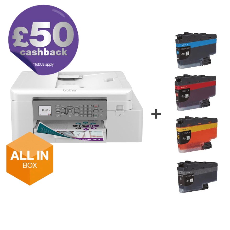 All in Box 4-in-1 colour inkjet printer for home working MFC-J4335DWXL